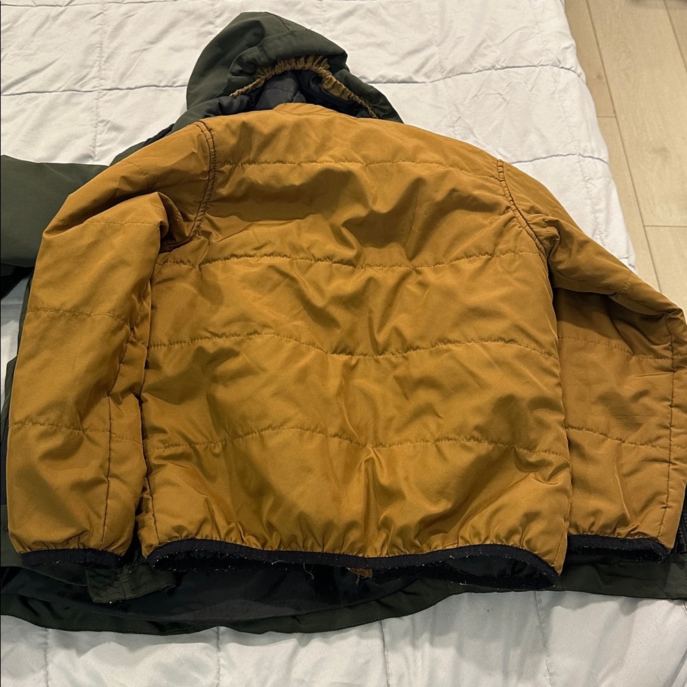 Pacific Trail Olive and Charcoal Puffer Jacket - Picture 5 of 5